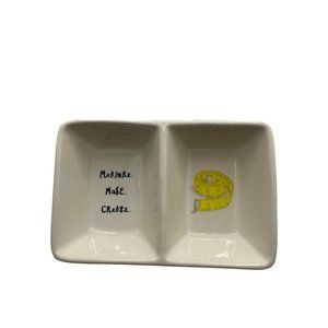 Rae Dunn Artisan Collection by Magenta MEASURE MAKE CREATE Divided Dish 5x7.5”